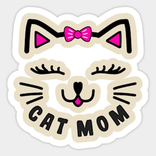 Cat Mom Sticker